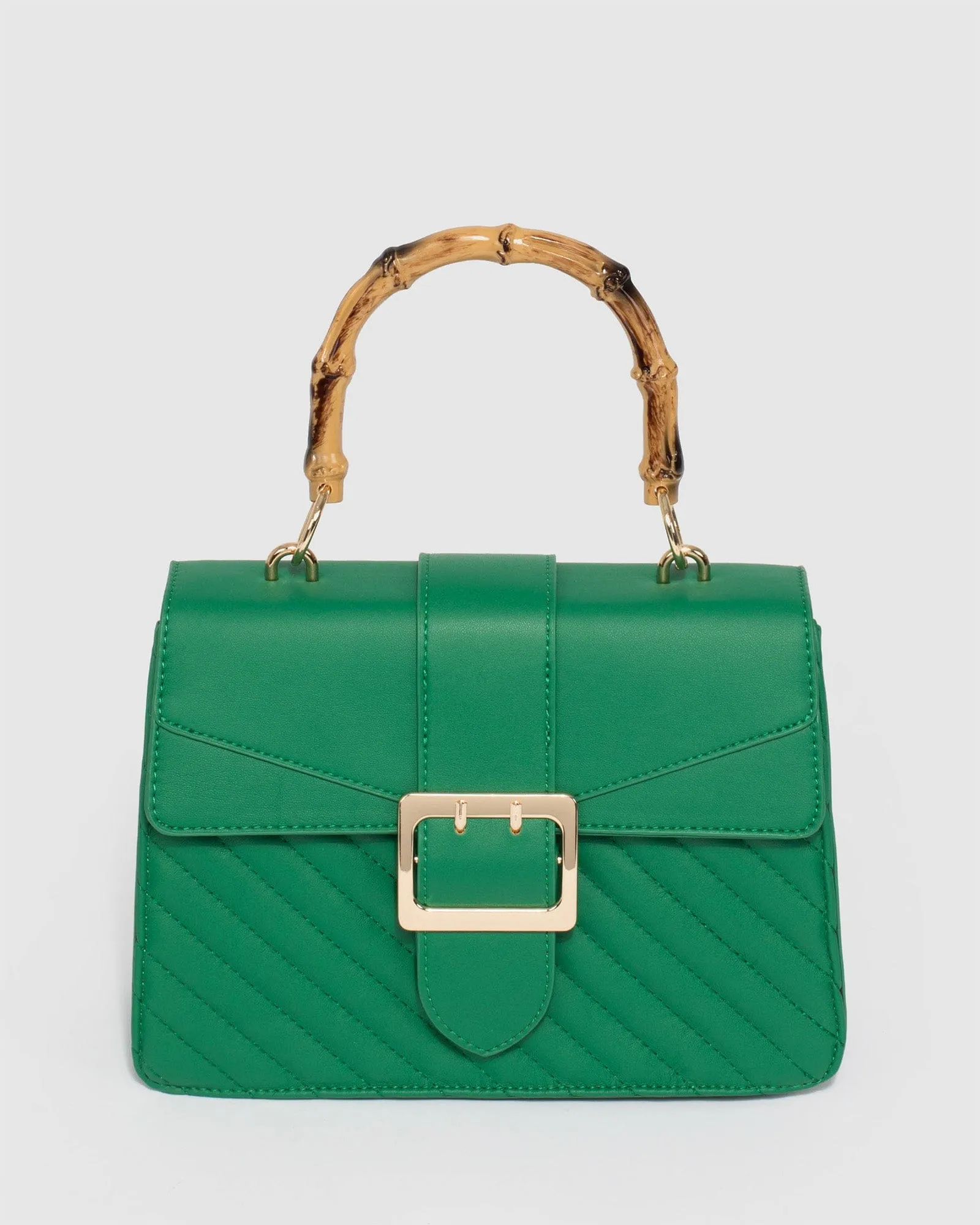 Rachel Handle Small Green Crossbody Bag