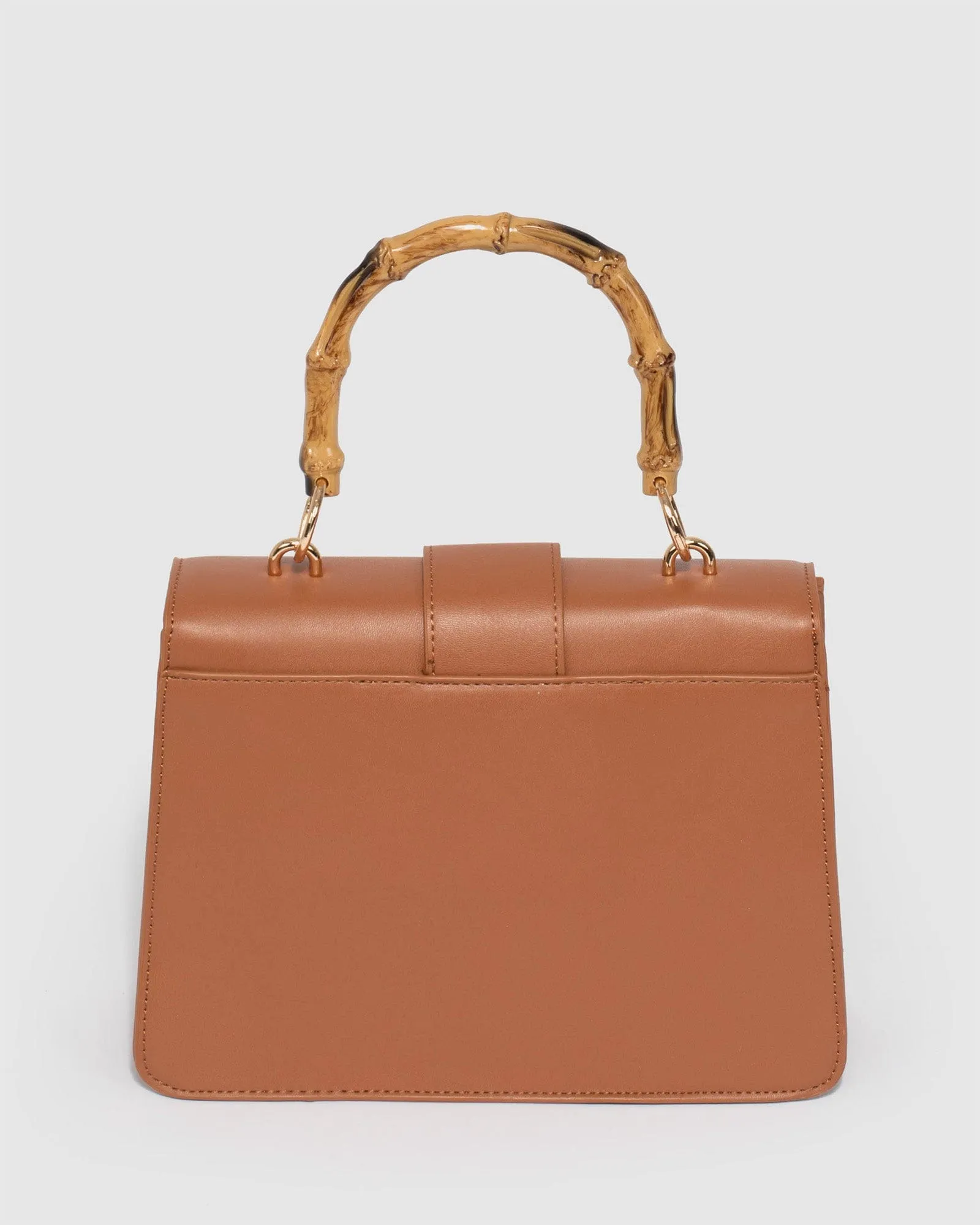 Rachel Handle Small Tan Crossbody Bag