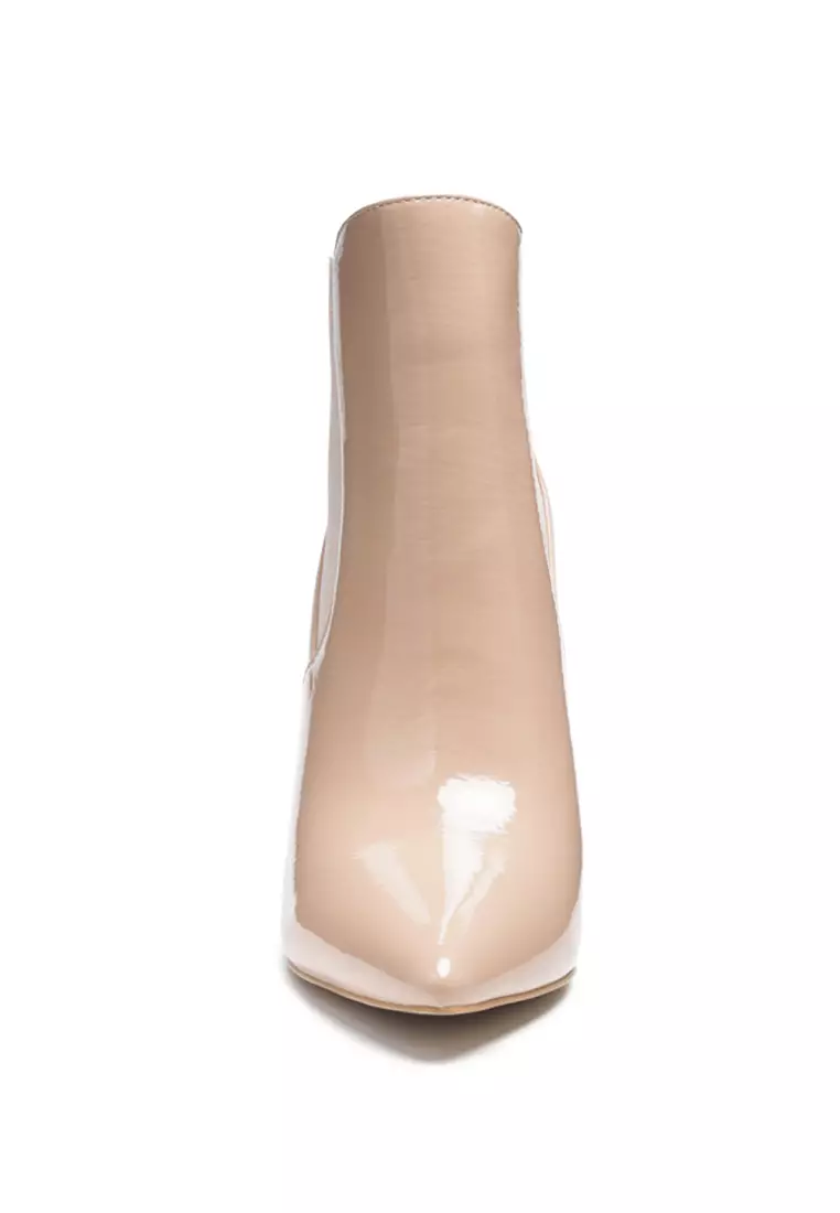 Rag & CO. High Heeled Chelsea Boot In Nude