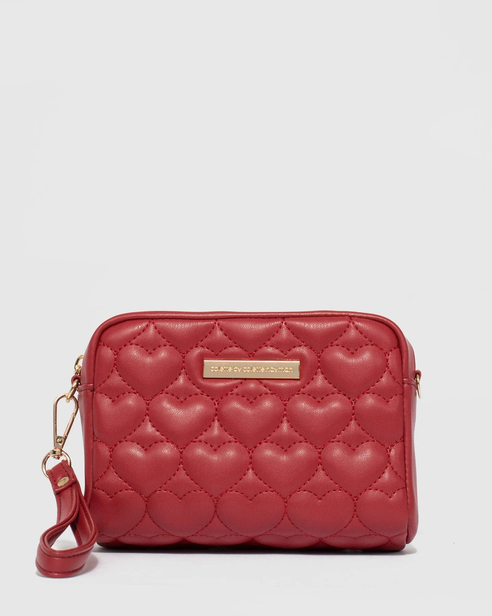 Red Suri Heart Crossbody Bag