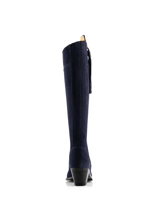 Regina navy Heeled Knee-high Boots        - Regular Fit