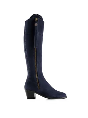 Regina navy Heeled Knee-high Boots        - Regular Fit