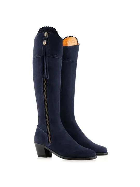 Regina navy Heeled Knee-high Boots        - Regular Fit