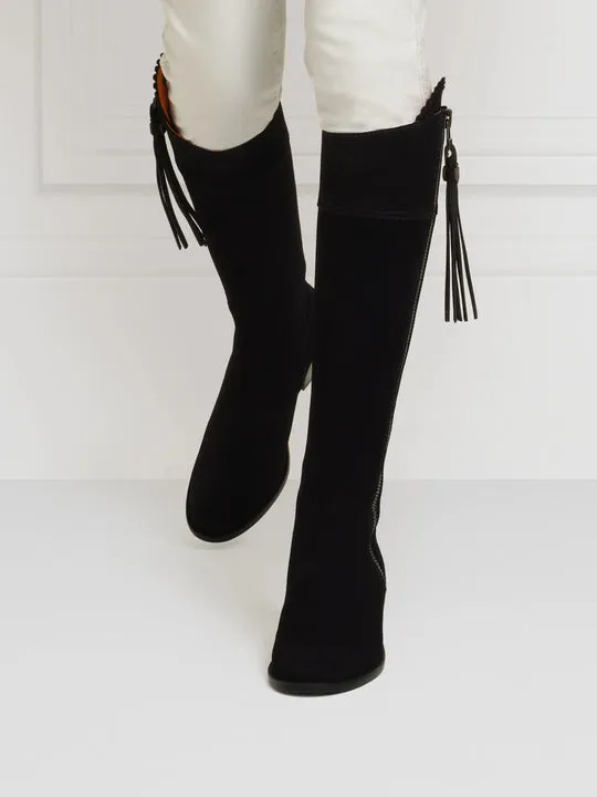 Regina navy Heeled Knee-high Boots        - Regular Fit