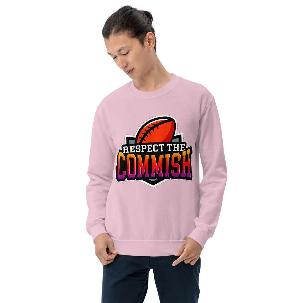 Respect the Commish Unisex|| Fantasy Football Commissioner || NFL Football  Commissioner Unisex Sweatshirt