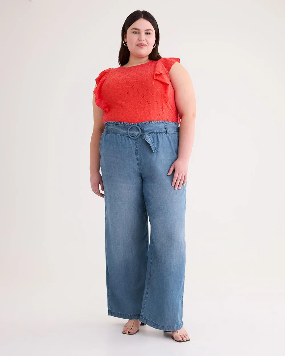 Responsible, Tencel Wide-Leg Pant with Belt - d/C JEANS