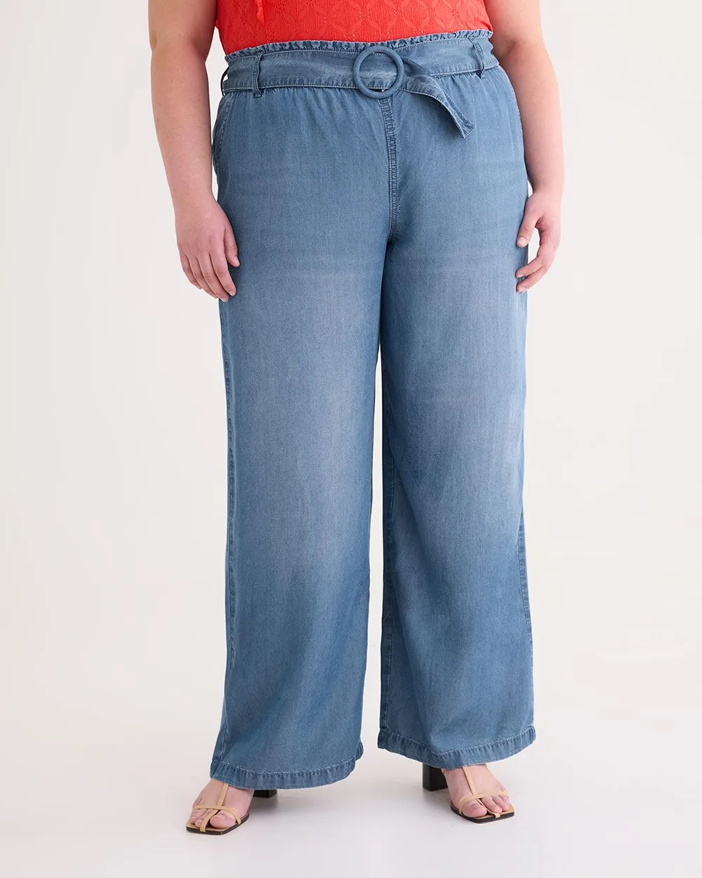 Responsible, Tencel Wide-Leg Pant with Belt - d/C JEANS