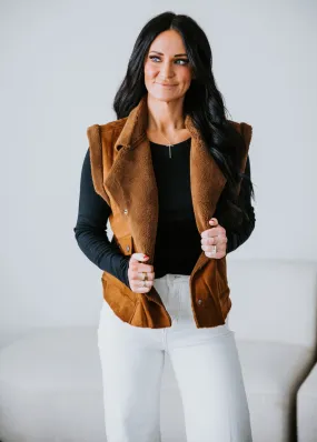 Reya Faux Shearling Vest