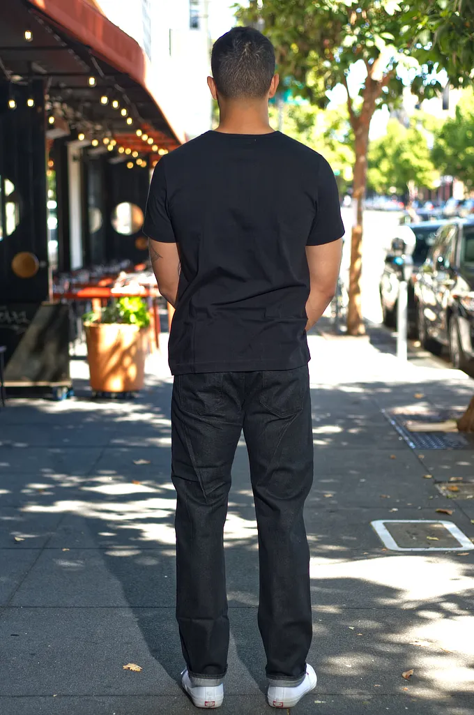 Rick Owens DRKSHDW Detroit Jeans - Made In Japan Black Waxed