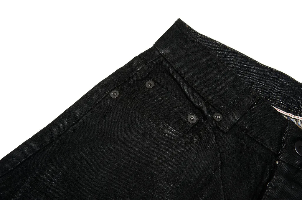 Rick Owens DRKSHDW Detroit Jeans - Made In Japan Black Waxed