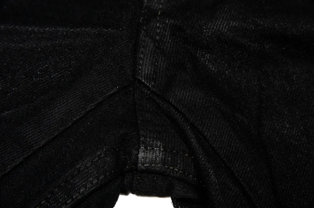 Rick Owens DRKSHDW Detroit Jeans - Made In Japan Black Waxed