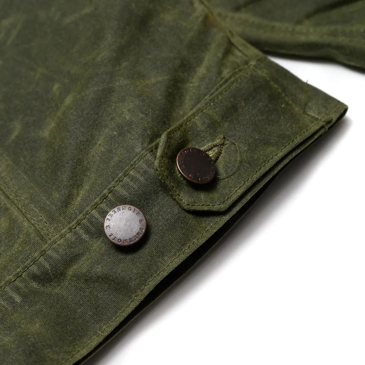 RJ-1 Waxed Canvas  Riders Jacket - Olive/Olive Interior