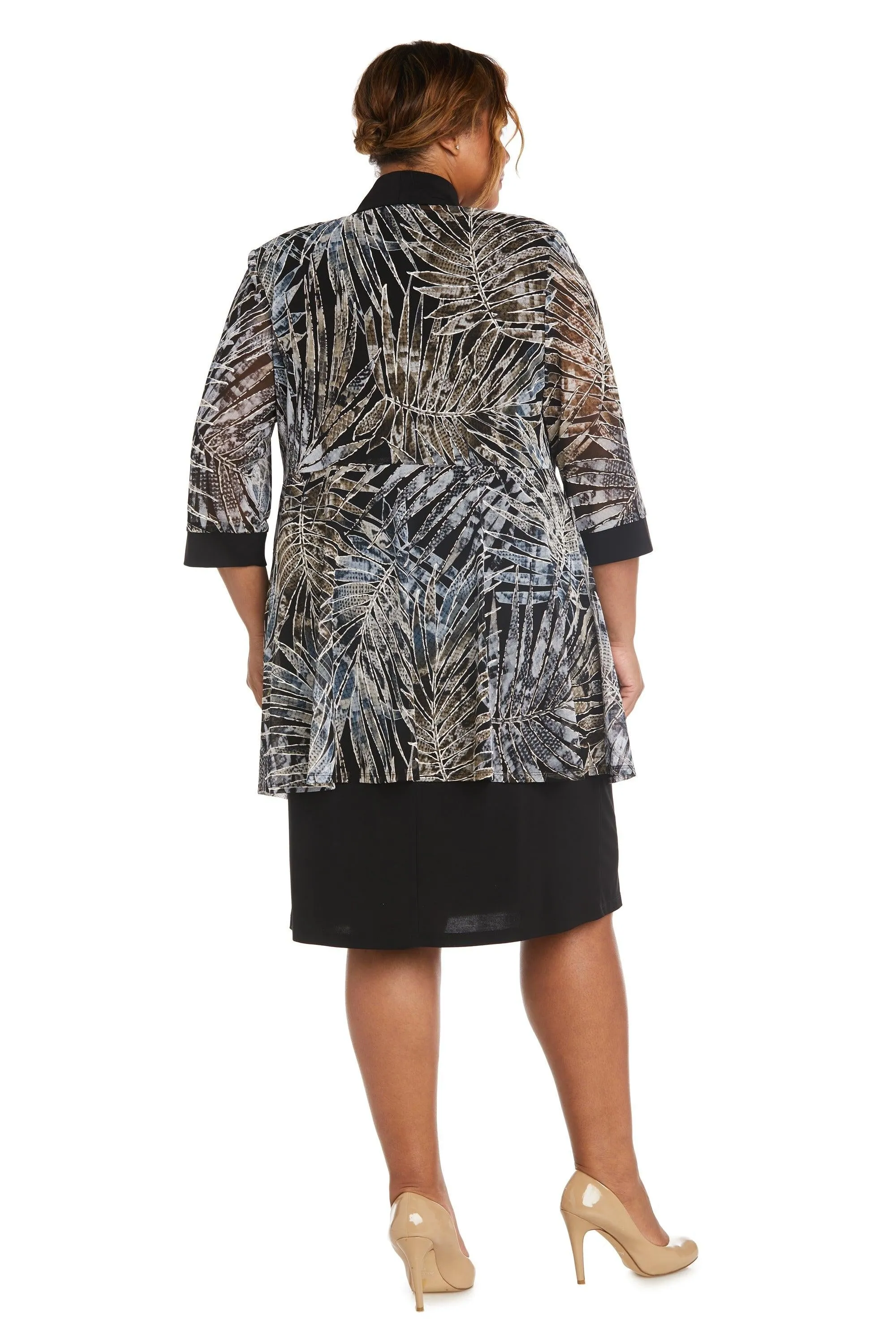 R&M Richards 7953W Short Plus Size Jacket Dress