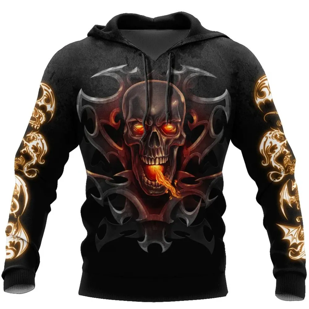 Rock Style 3D Printing Hoodie Sweatshirt for Men / Men's Alternative Fashion Sweatshirts