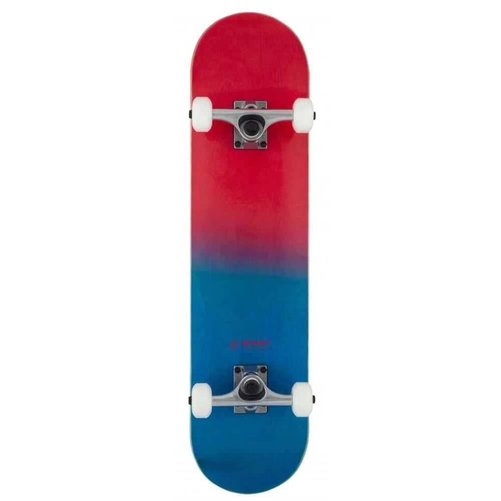 Rocket Complete Skateboard Double Dipped Red Bue 7.5