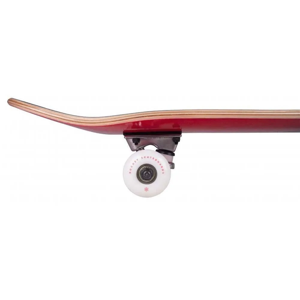 Rocket Complete Skateboard Double Dipped Red Bue 7.5