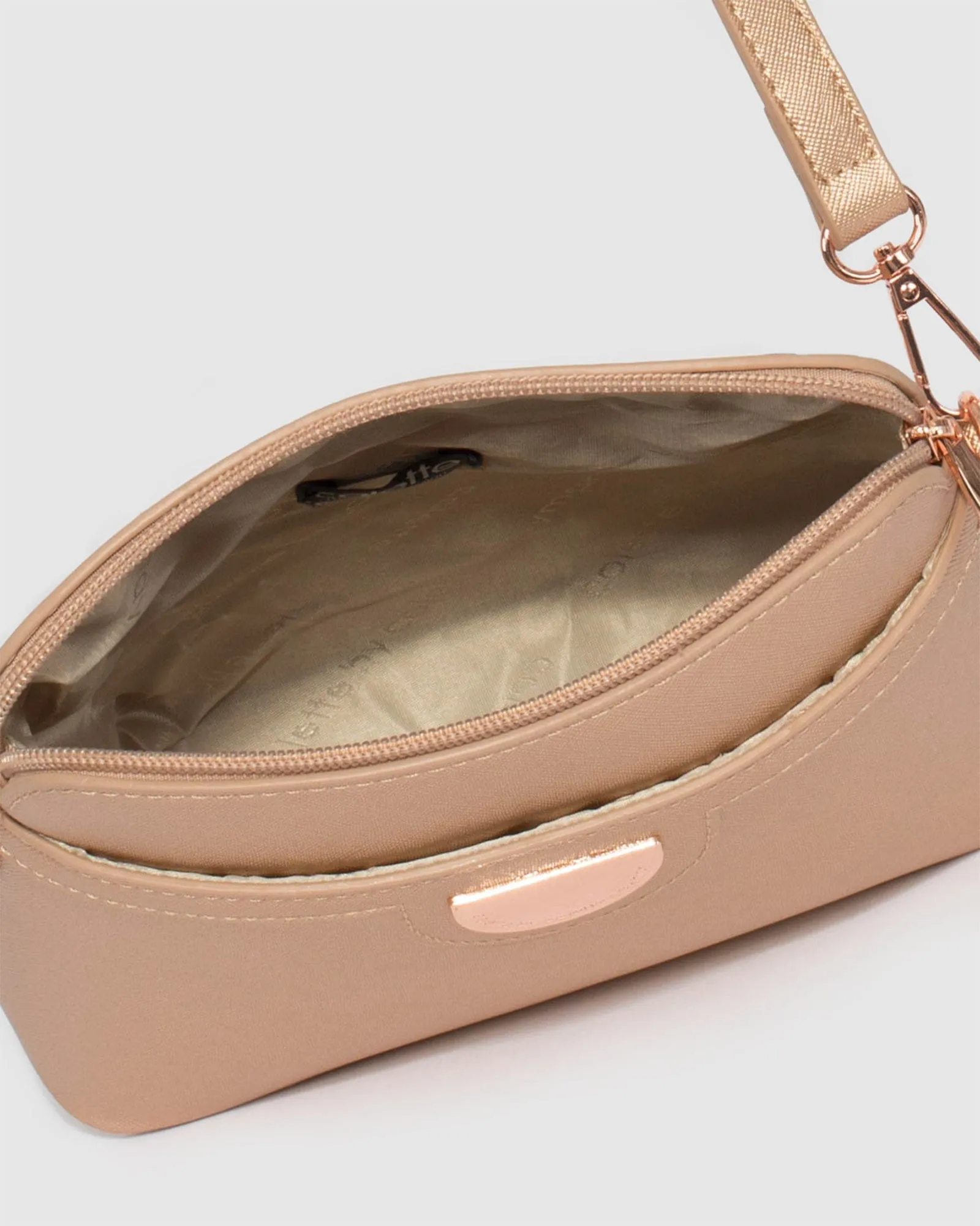 Rose Gold Karen Plate Crossbody Bag