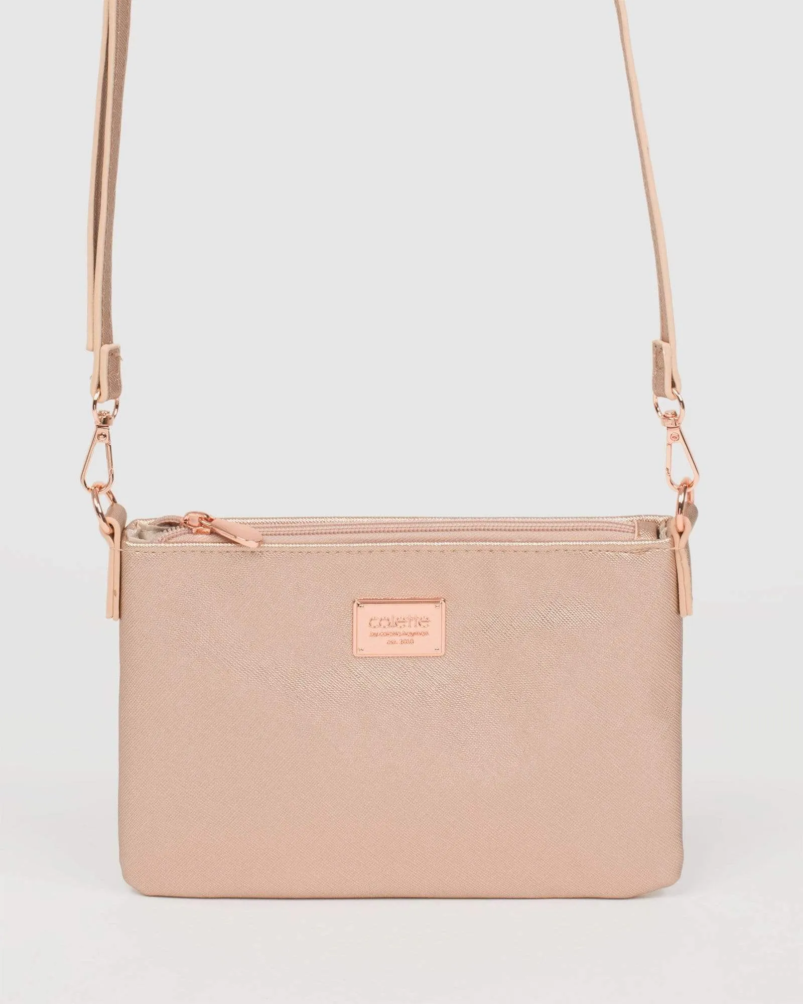 Rose Gold Strap Crossbody Bag