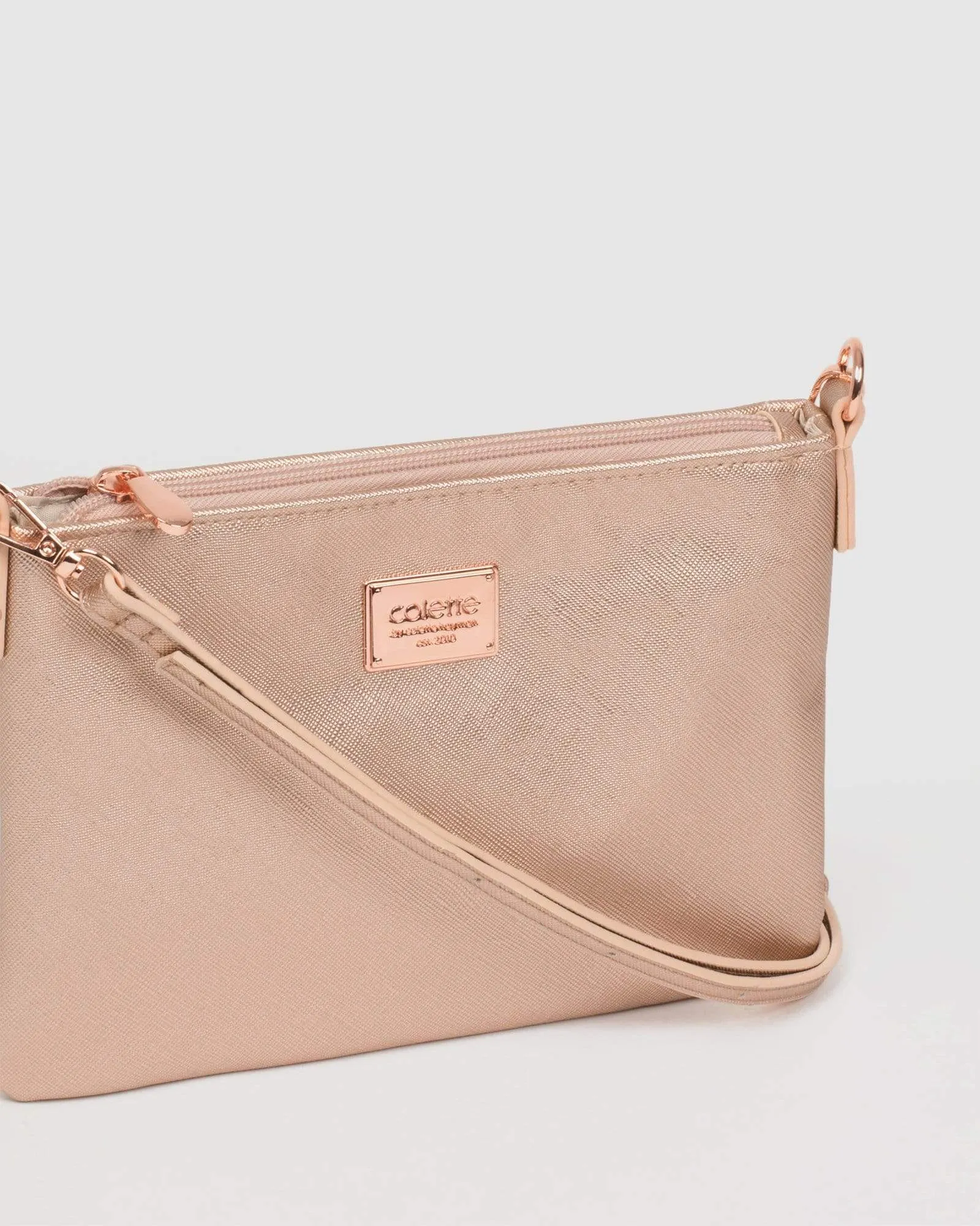 Rose Gold Strap Crossbody Bag