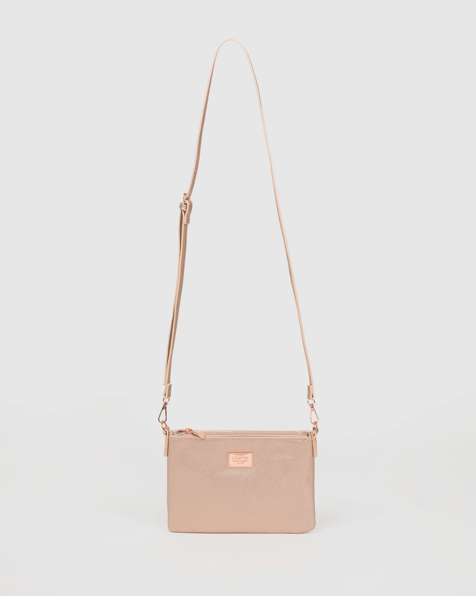 Rose Gold Strap Crossbody Bag