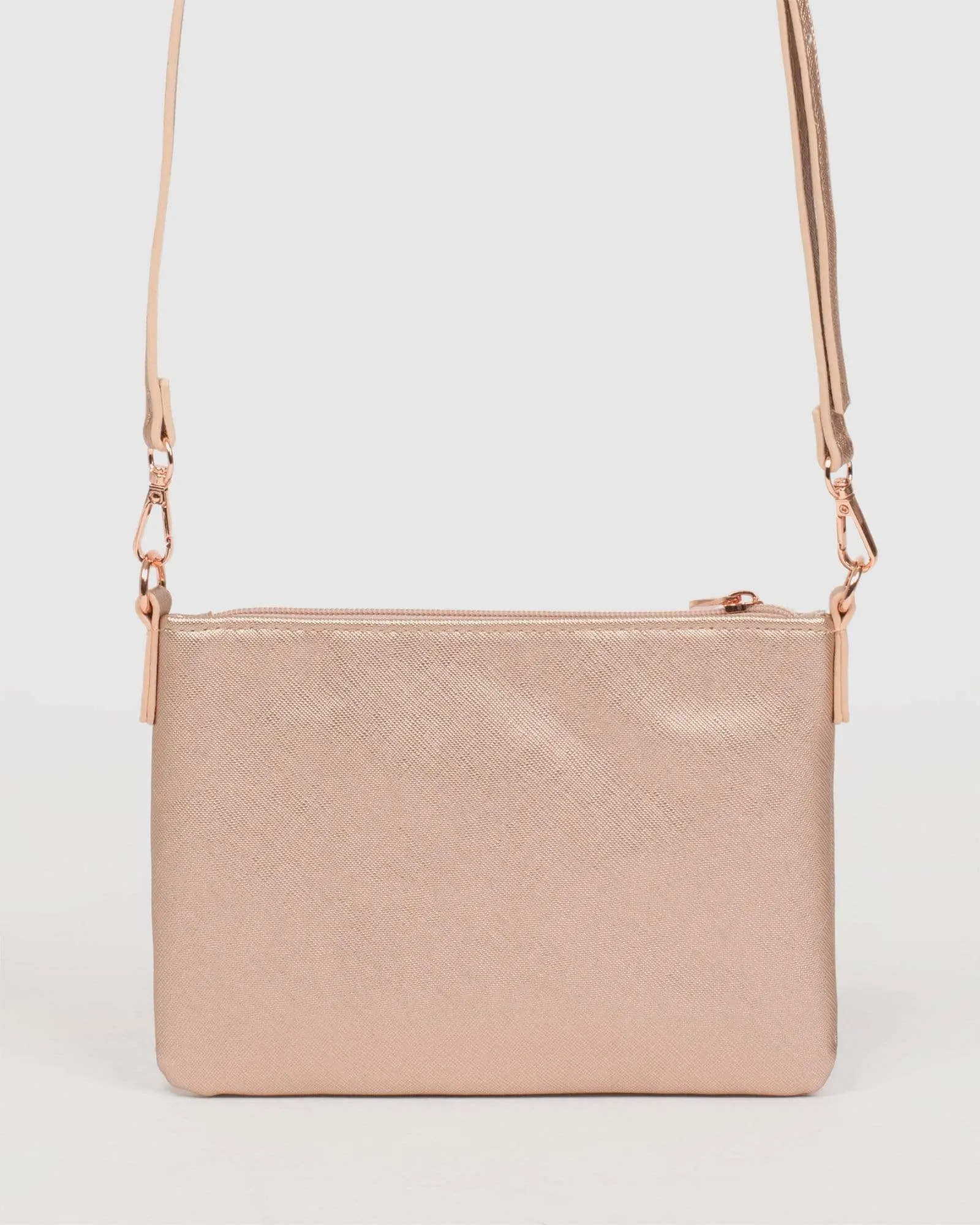 Rose Gold Strap Crossbody Bag