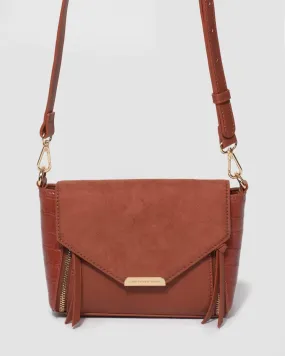 Rust Lydia Zip Crossbody Bag