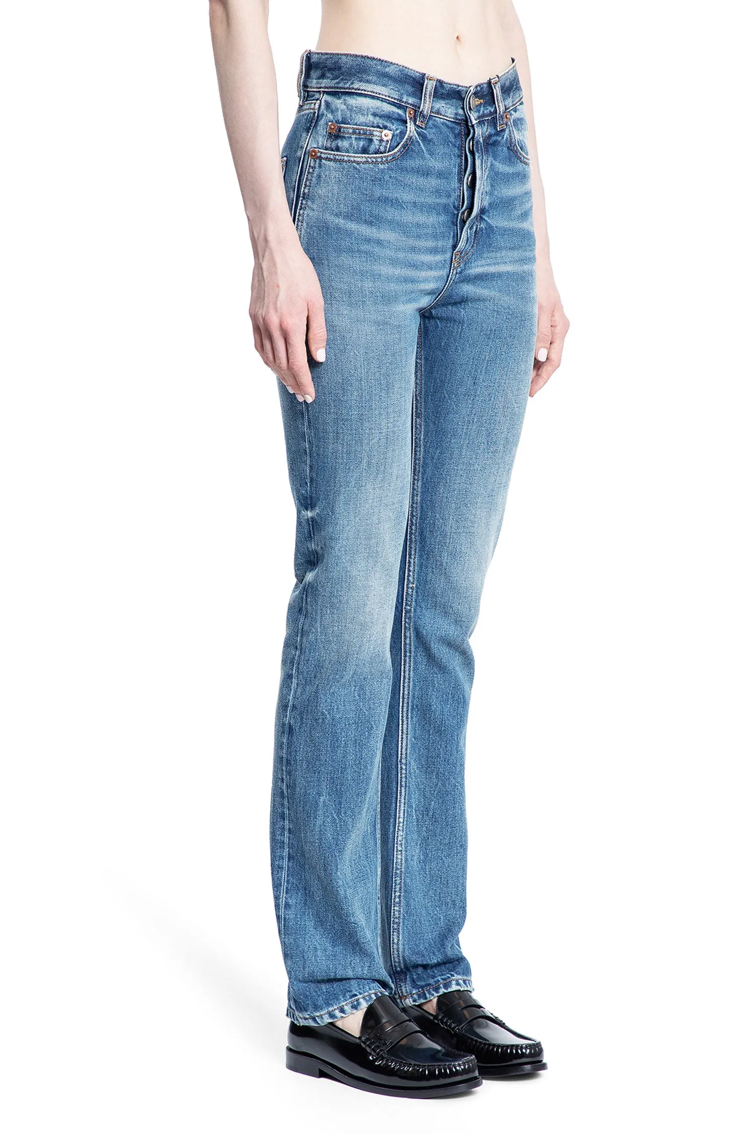 saint laurent 90's slim jeans in 50's denim