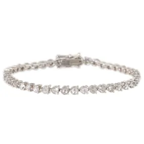 Salt + Pepper Diamond Tennis Bracelet