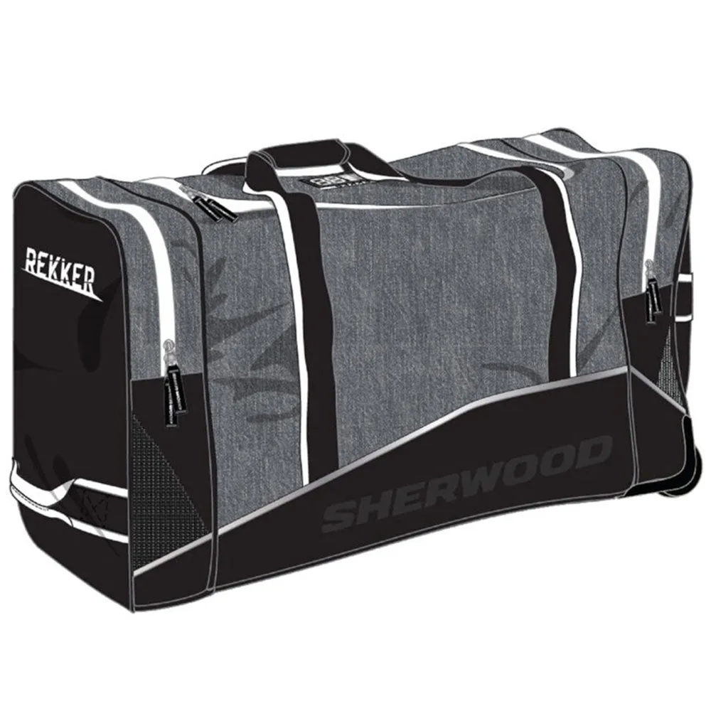 SHERWOOD REKKER WHEEL SENIOR HOCKEY BAG - BLACK