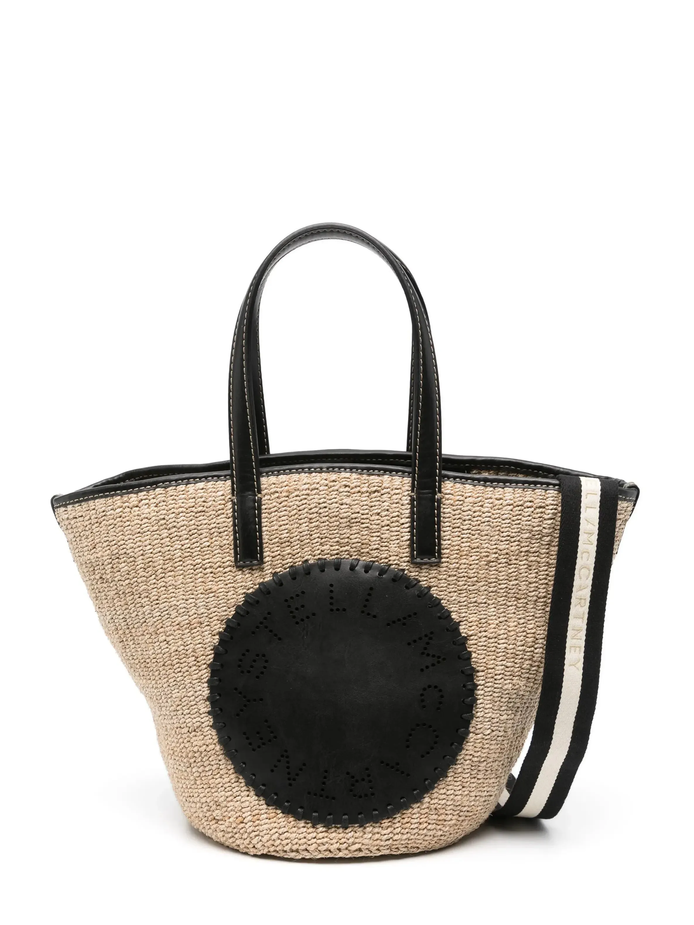 Shoulder Bag Eco Abaca Basket, black