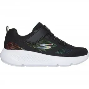 Skechers Go Run Elevate Ombre Sprint | Black/Multi | Childrens Riptape Trainers