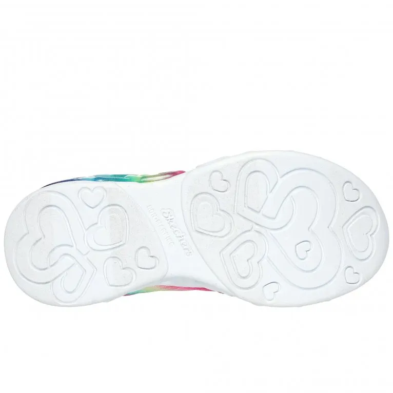 Skechers Slip Ins: Infinite Heart Lights Girls Trainers