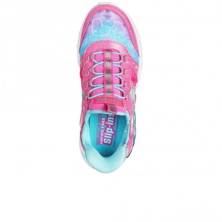 Skechers Slip Ins: Infinite Heart Lights Girls Trainers