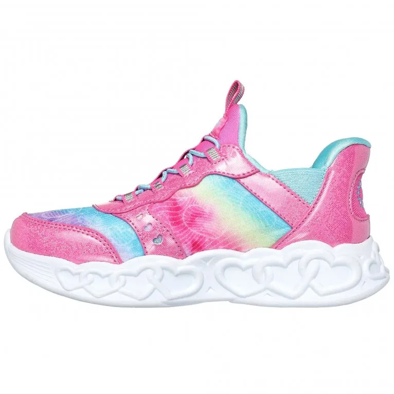 Skechers Slip Ins: Infinite Heart Lights Girls Trainers