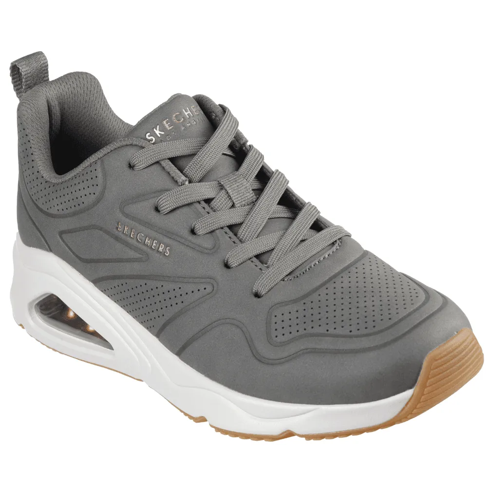 Skechers Tres-Air Uno Bubble Trainers in Olive