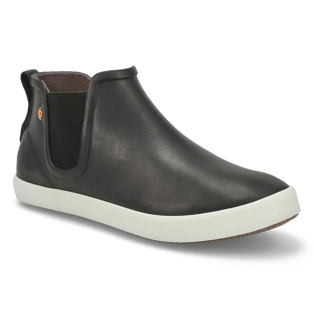 Soft Moc Womens Kicker Rain Chelsea Boot - Black/White