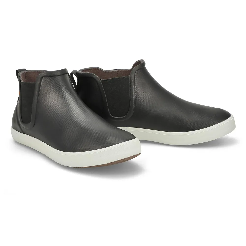 Soft Moc Womens Kicker Rain Chelsea Boot - Black/White