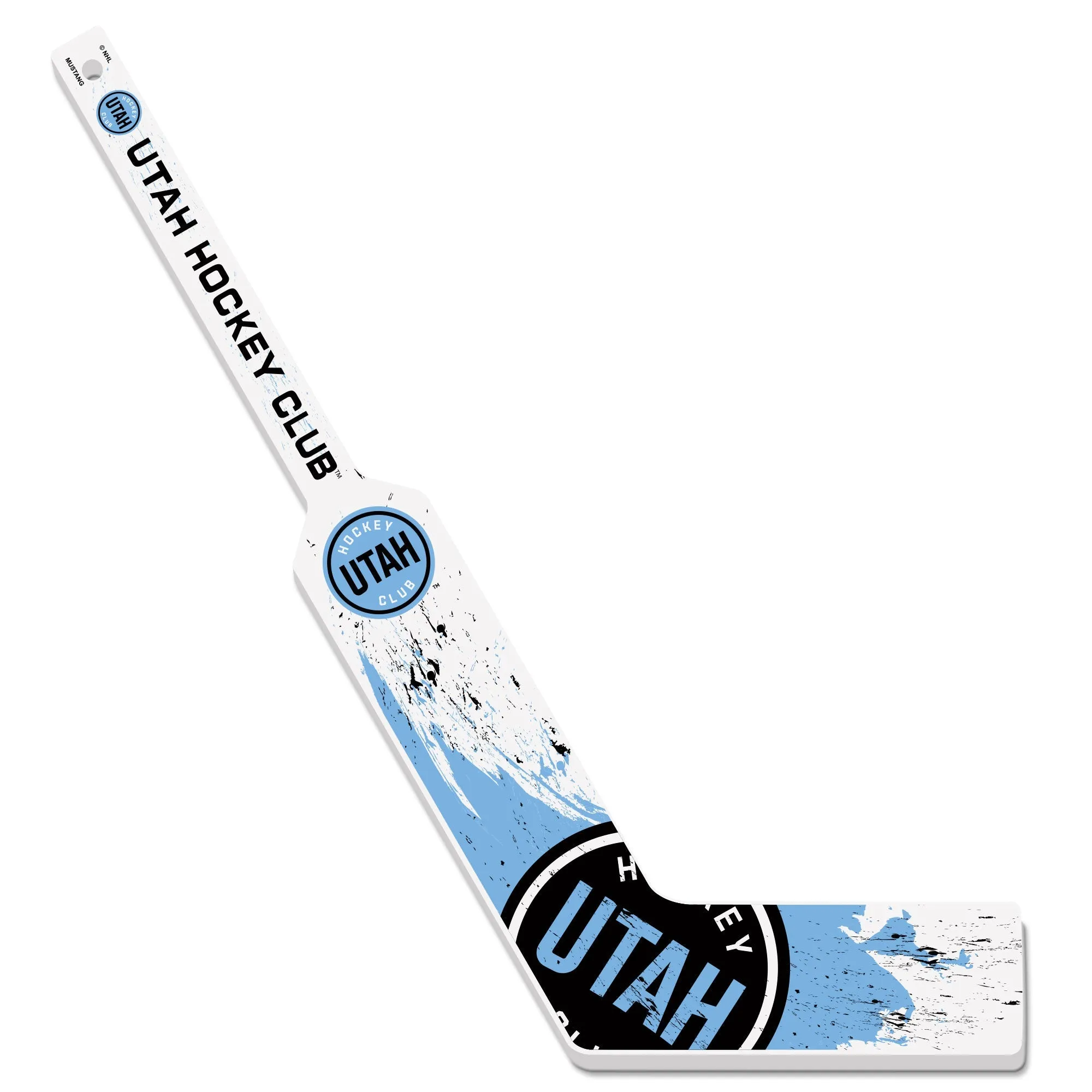 Sports Decor Utah Hockey Club Mini Stick | Wood Splatter Goalie Stick