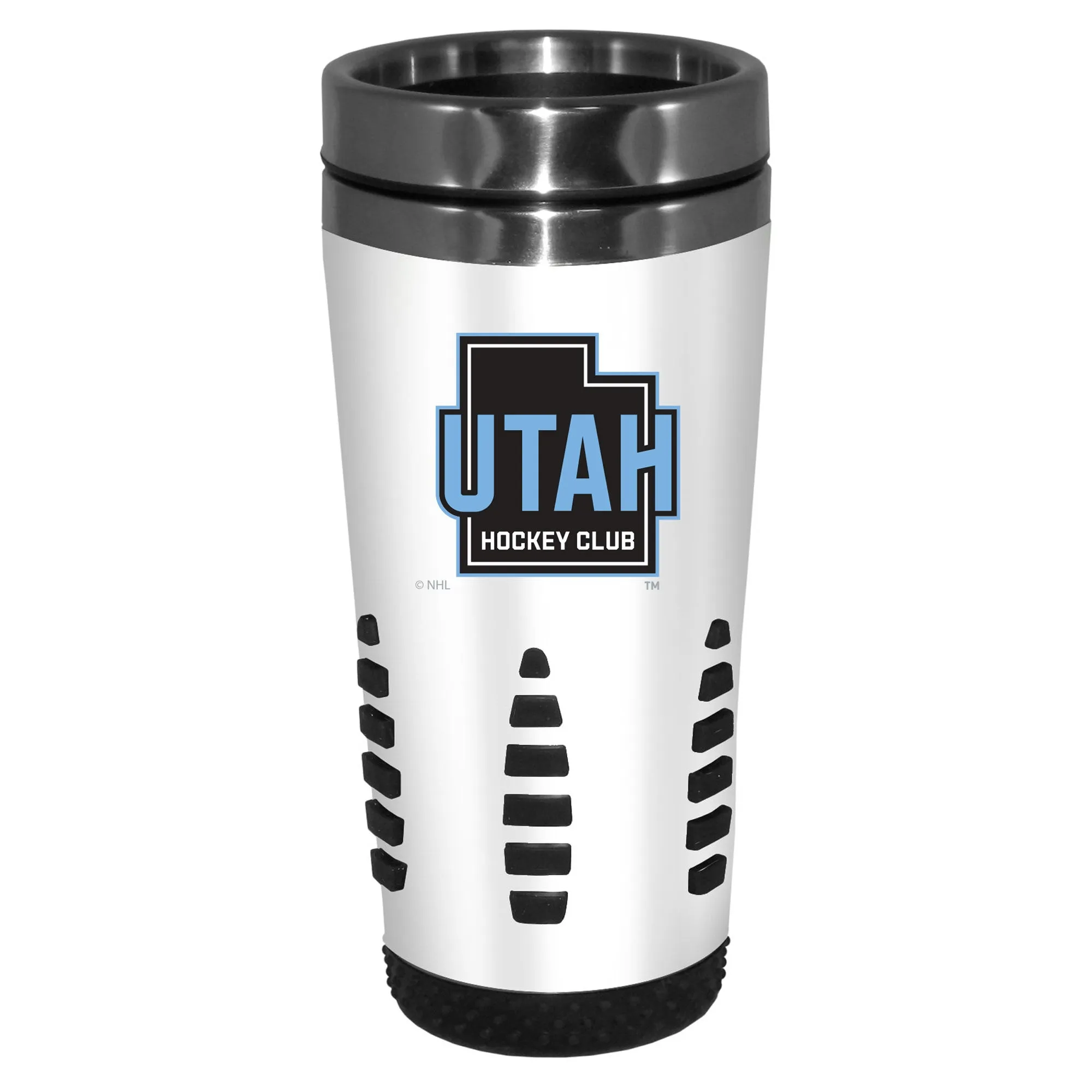 Sports Decor Utah Hockey Club Third Logo Travel Mug - 16 oz. White Huntsville