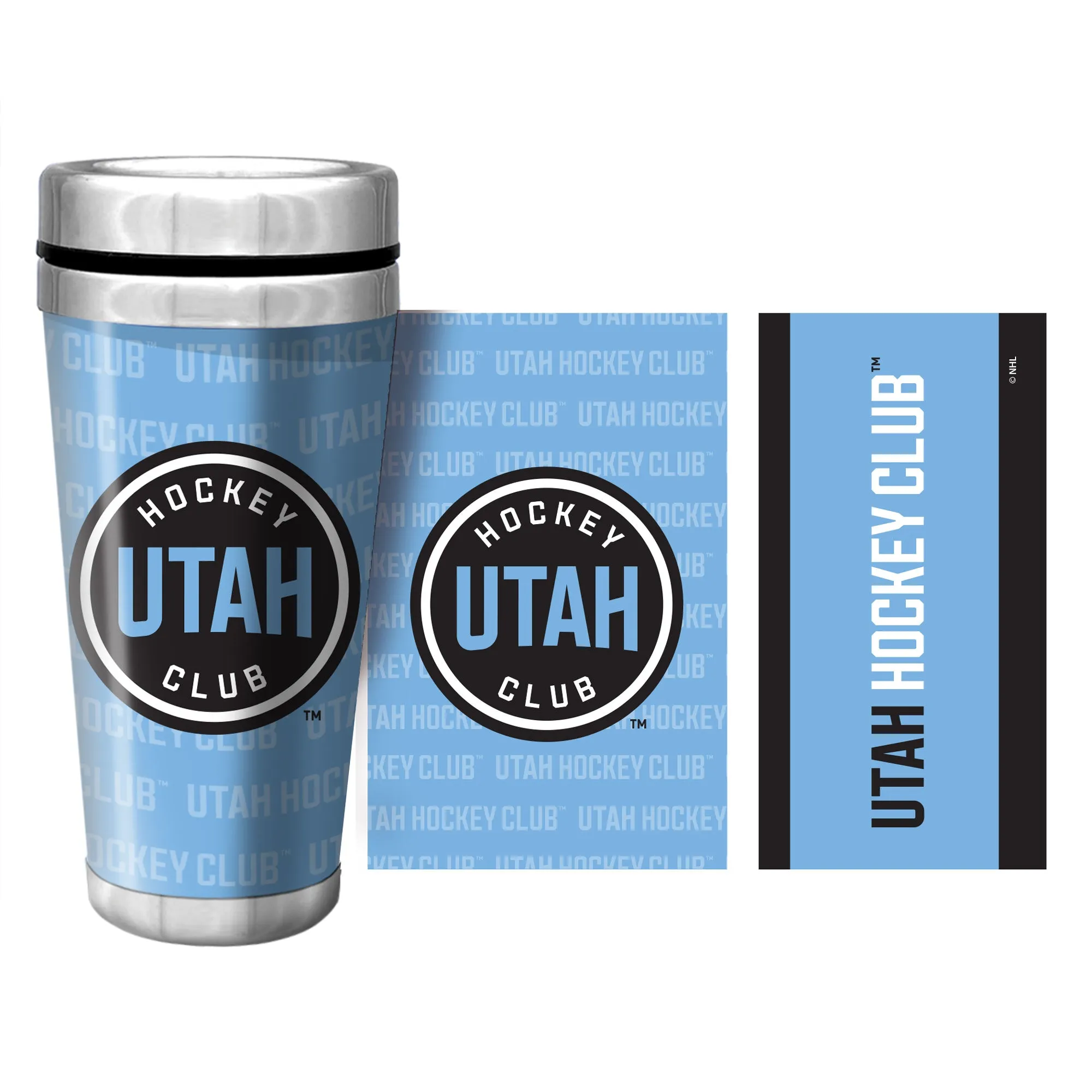 Sports Decor Utah Hockey Club Travel Mug | Wallpaper Design 16 oz.