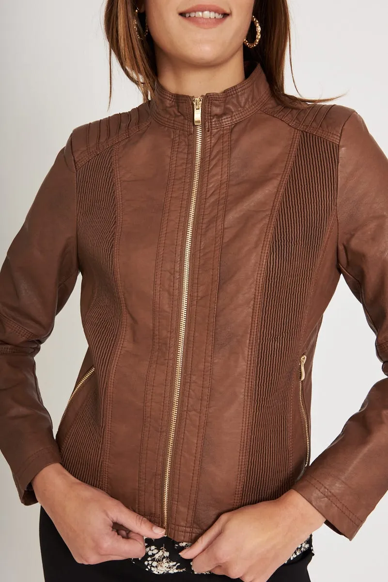 Stefany Jacket In Tan