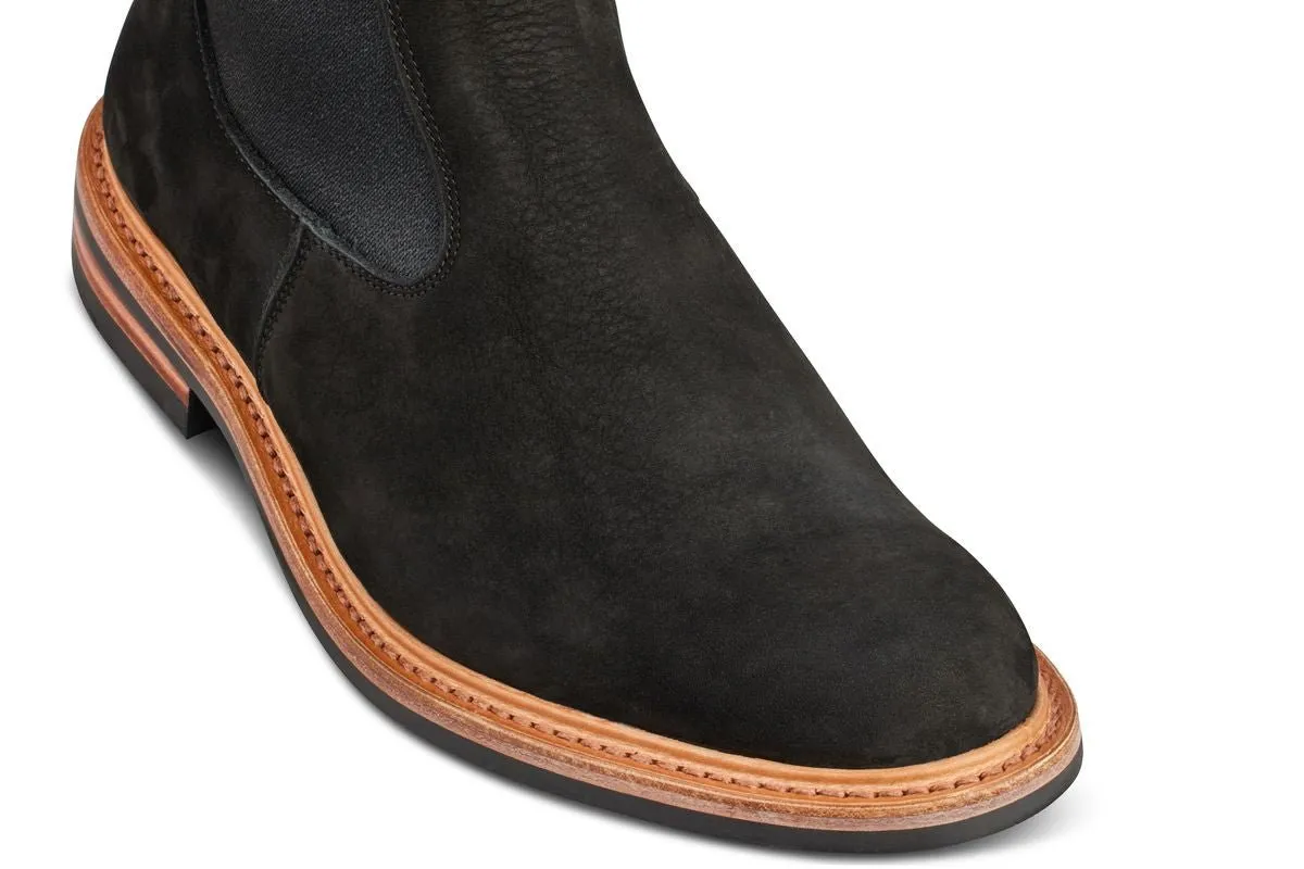 Stephen Chelsea Boot - Black Hydro Nubuck