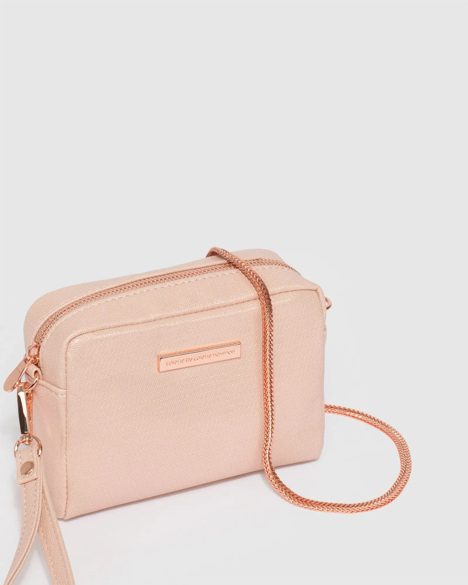 Suri Rose Gold Crossbody Bag