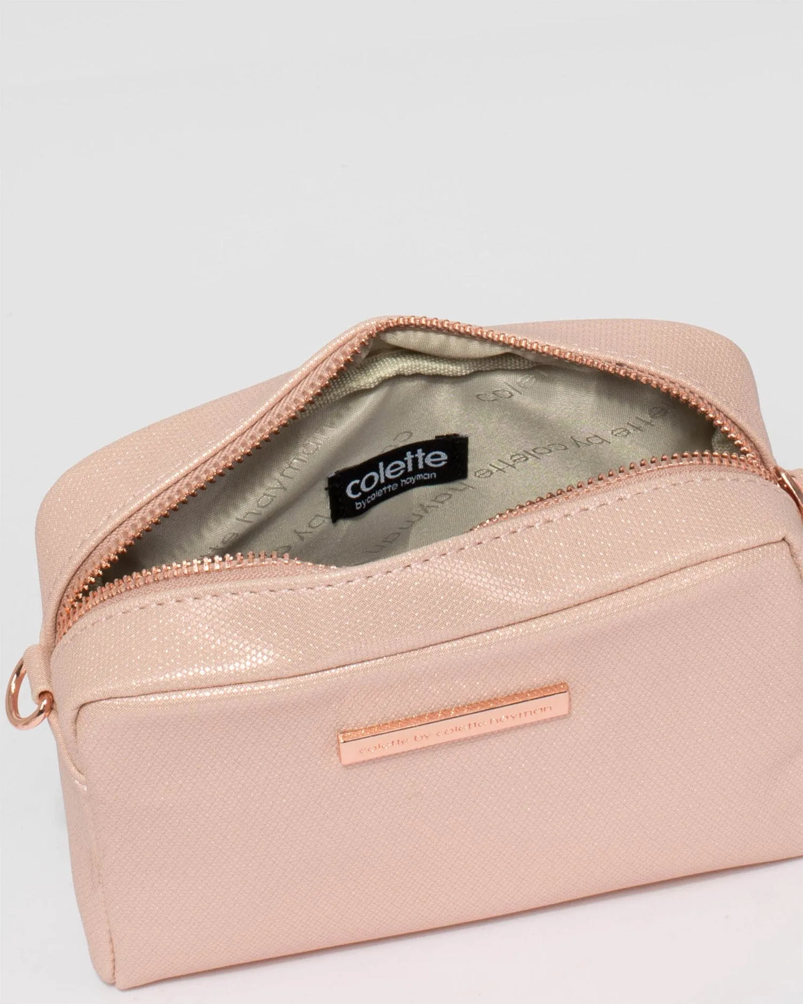 Suri Rose Gold Crossbody Bag