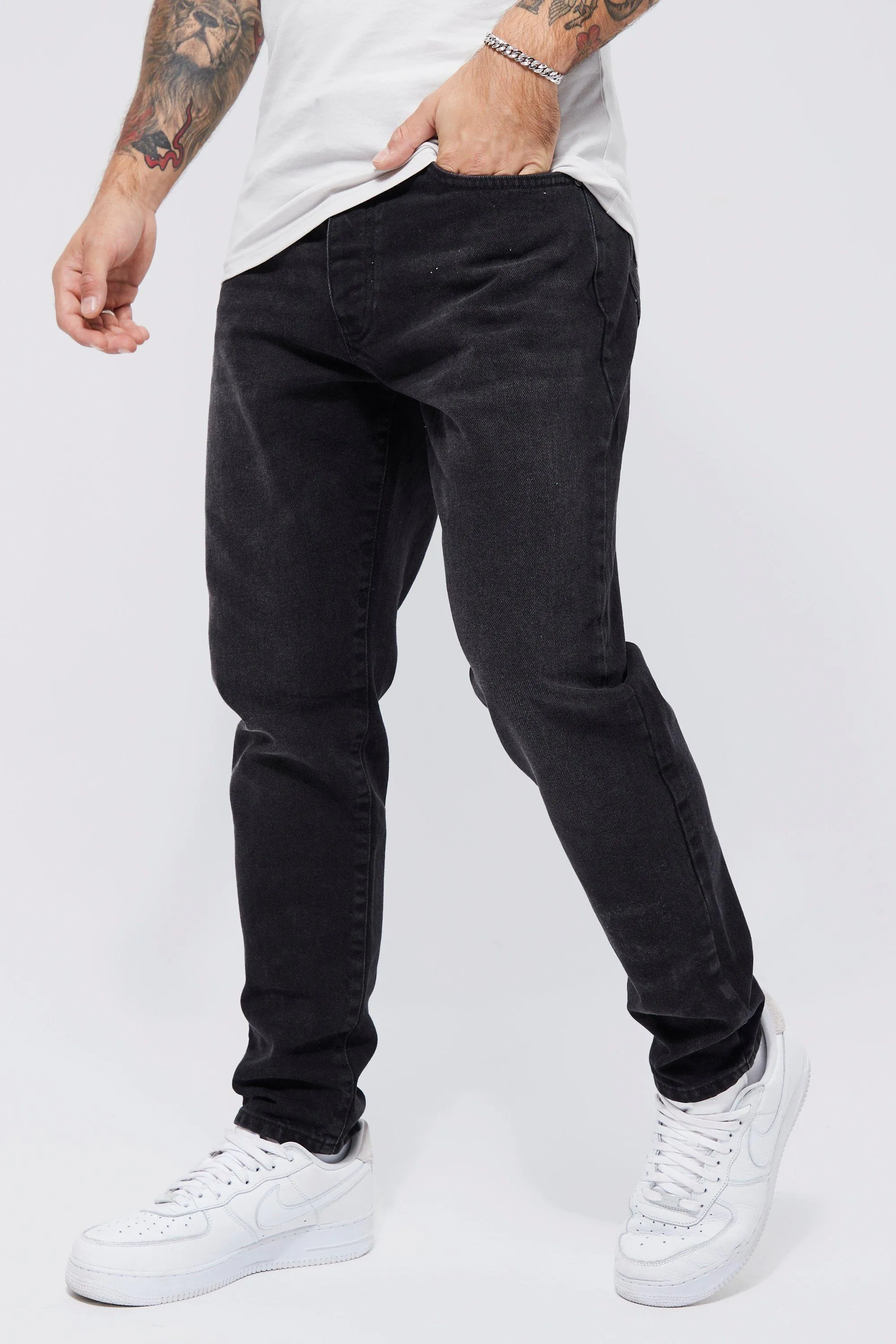 Tapered Rigid Jeans