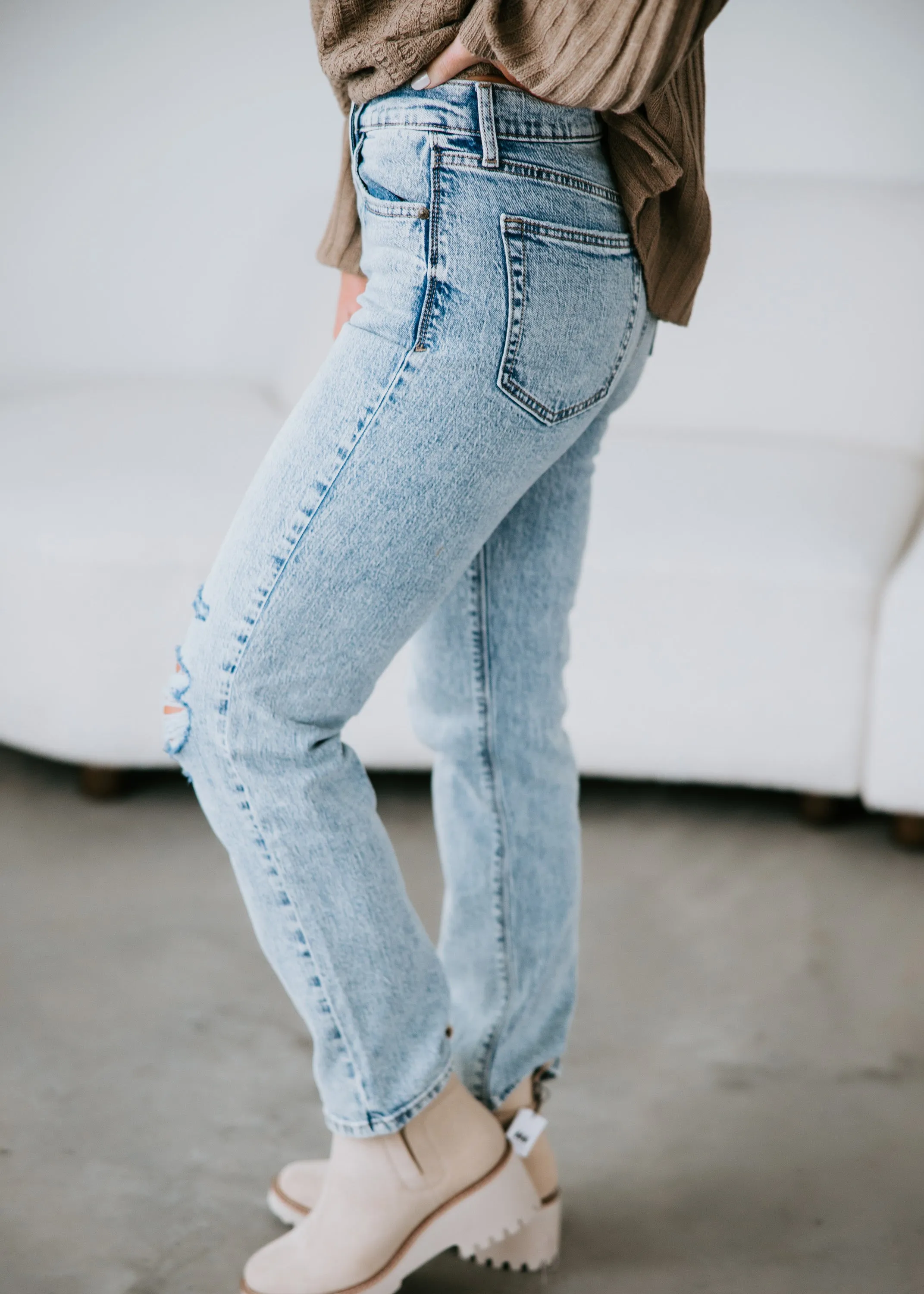 Tate High Rise Straight Jeans