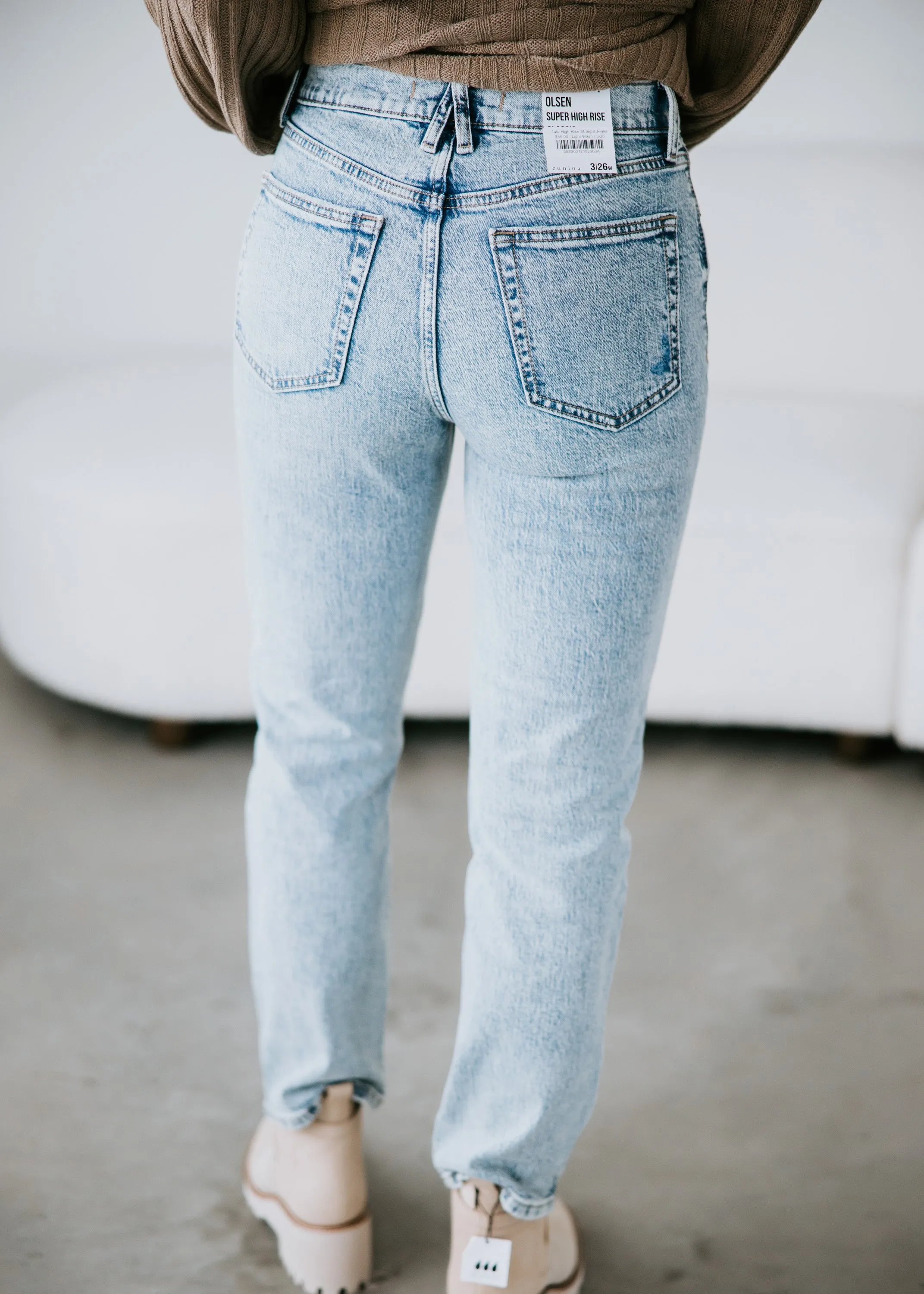 Tate High Rise Straight Jeans