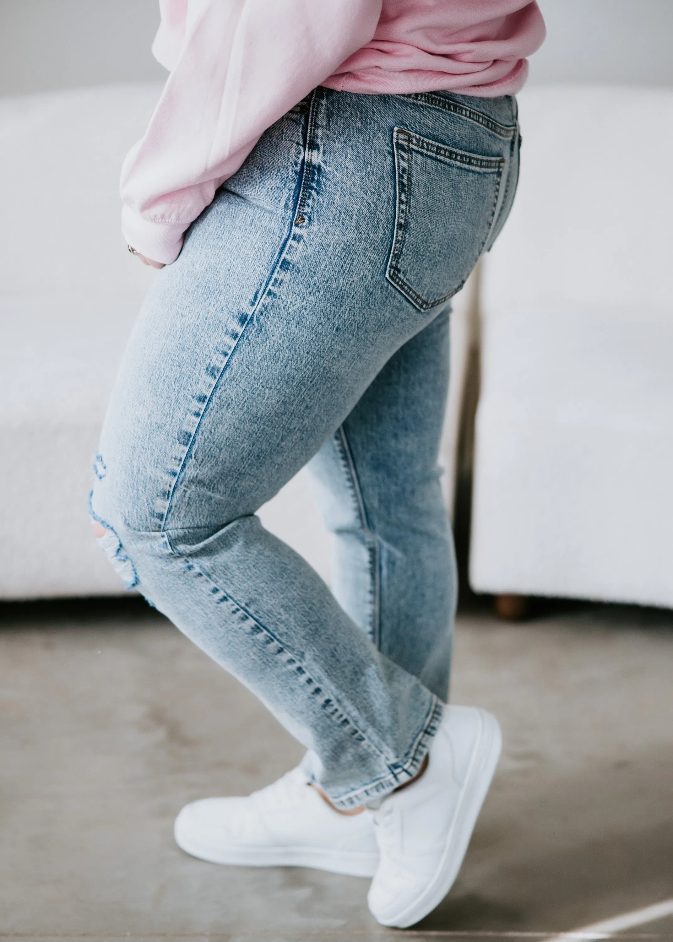 Tate High Rise Straight Jeans