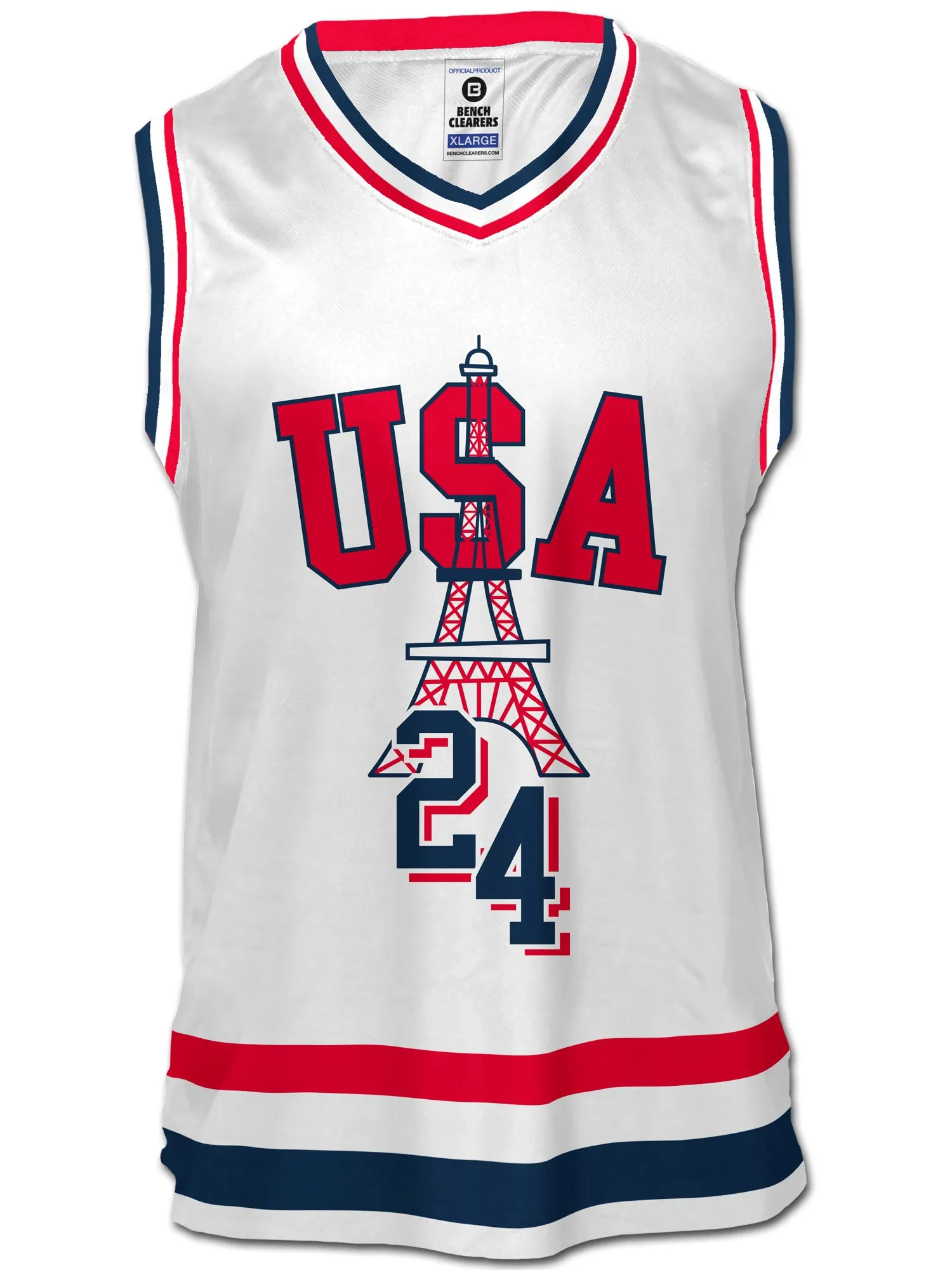 Team USA 2024 Special Edition White Hockey Tank