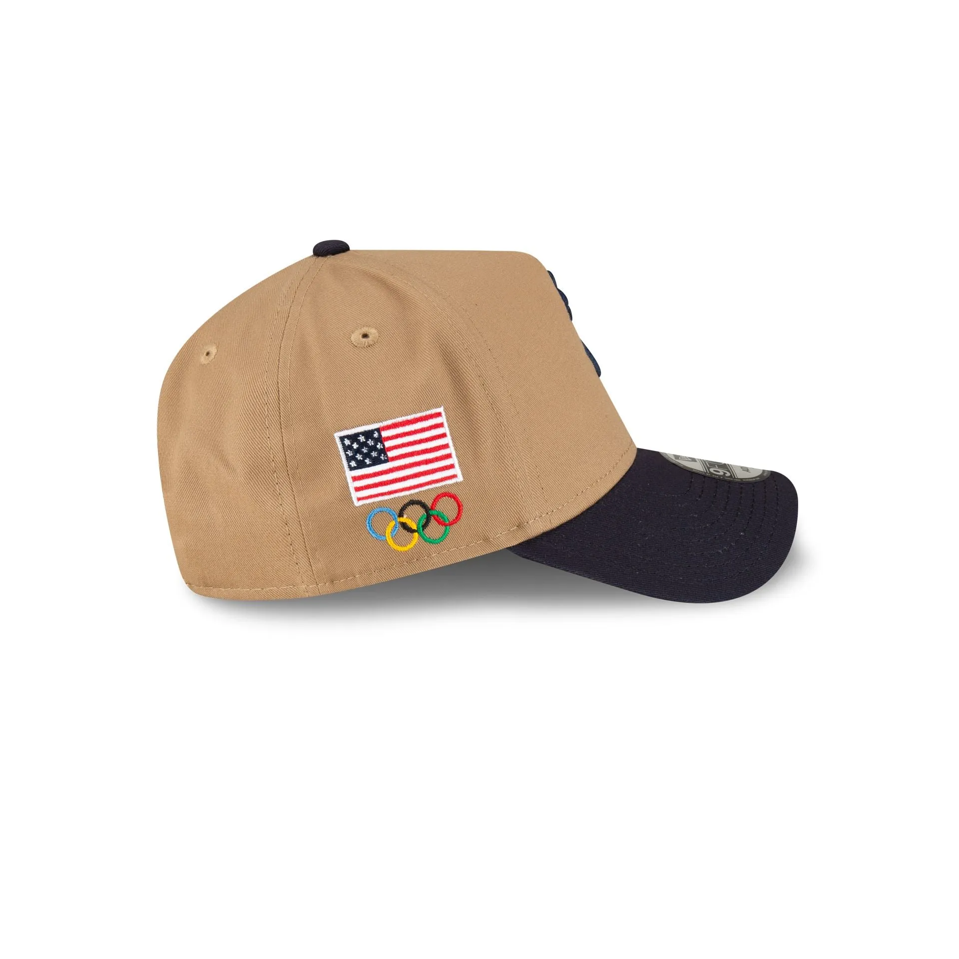 Team USA Golf Khaki 9FORTY A-Frame Snapback Hat